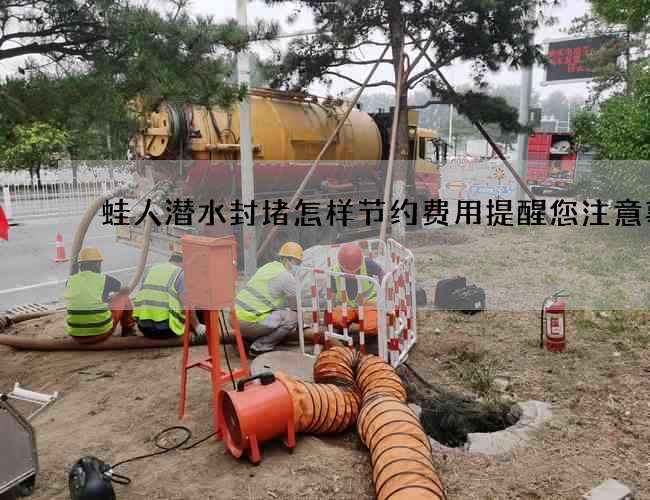 蛙人潜水封堵怎样节约费用提醒您注意事项