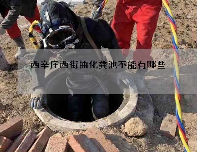 西辛庄西街抽化粪池不能有哪些