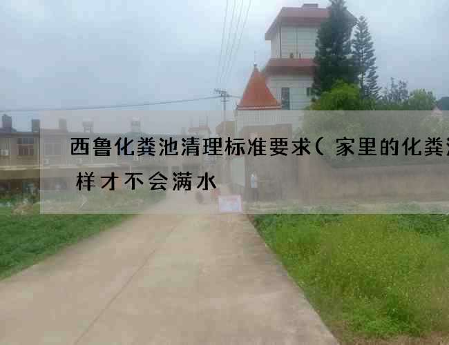 西鲁化粪池清理标准要求(家里的化粪池怎样才不会满水) 西鲁化粪池清理标准要求(家里的化粪池怎样才不会满水)