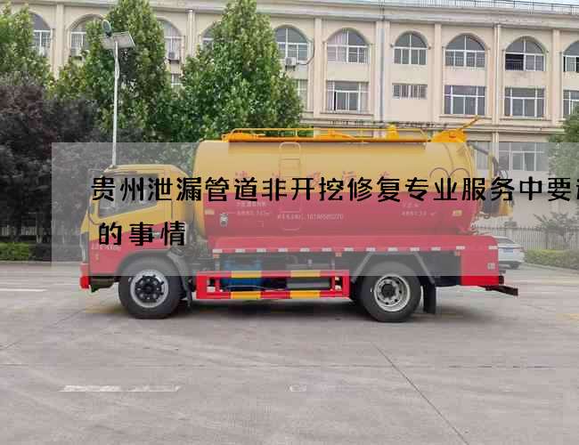 贵州泄漏管道非开挖修复专业服务中要避免的事情 贵州泄漏管道非开挖修复专业服务中要避免的事情