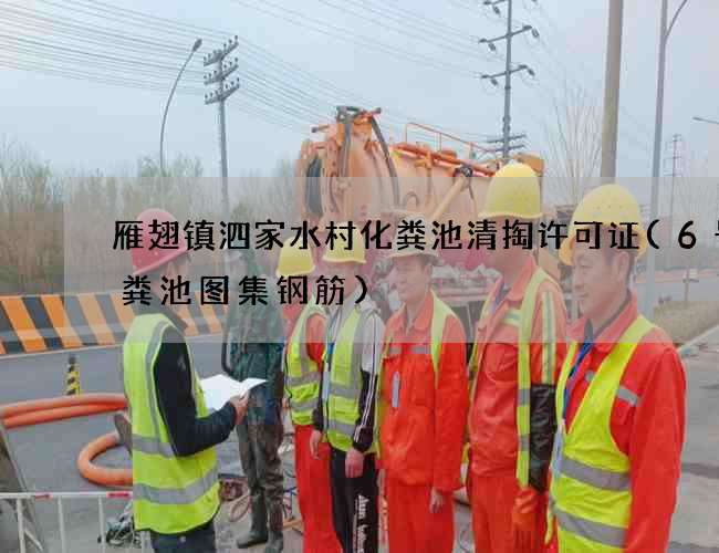 雁翅镇泗家水村化粪池清掏许可证(6号化粪池图集钢筋)