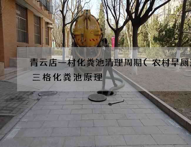 青云店一村化粪池清理周期(农村旱厕改造三格化粪池原理) 青云店一村化粪池清理周期(农村旱厕改造三格化粪池原理)