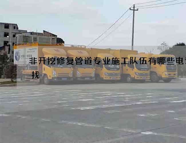 非开挖修复管道专业施工队伍有哪些电话就找