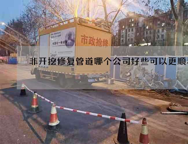 非开挖修复管道哪个公司好些可以更顺利 非开挖修复管道哪个公司好些可以更顺利