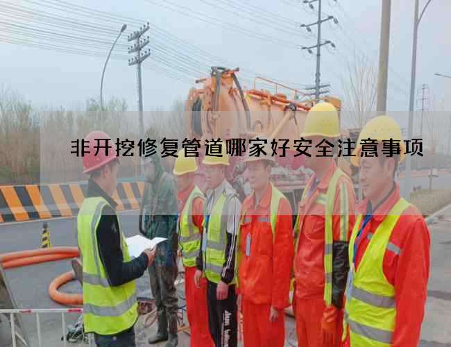 非开挖修复管道哪家好安全注意事项