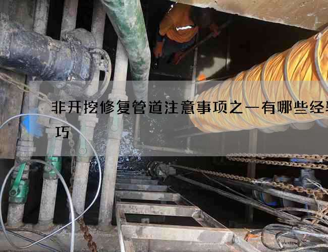 非开挖修复管道注意事项之一有哪些经验技巧