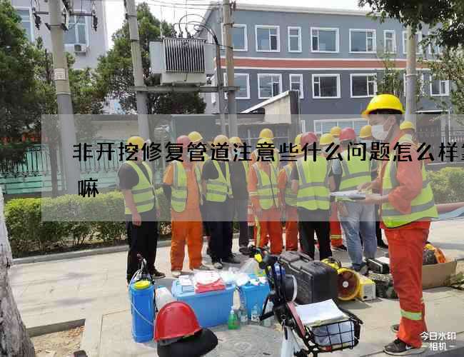 非开挖修复管道注意些什么问题怎么样靠谱嘛