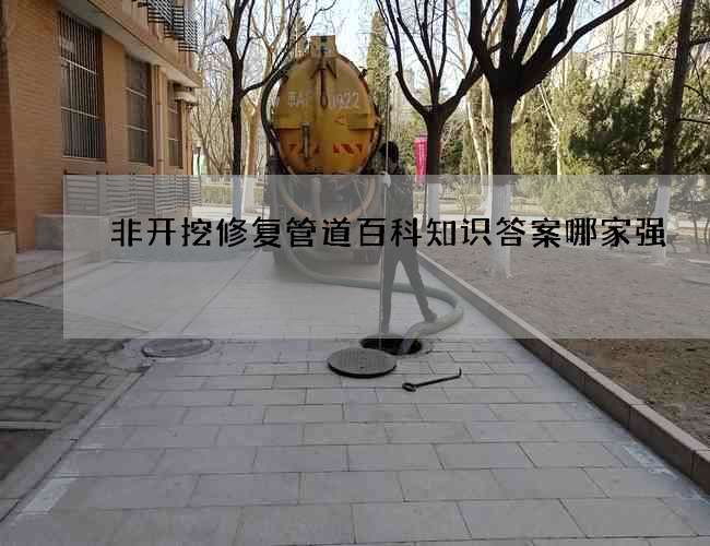 非开挖修复管道百科知识答案哪家强