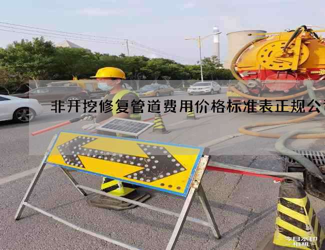 非开挖修复管道费用价格标准表正规公司