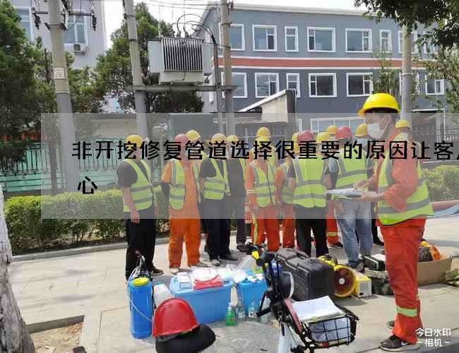 非开挖修复管道选择很重要的原因让客户安心